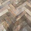 antique oak herringbone parquet