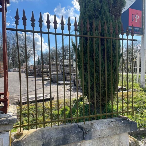 antique railings with natural patina