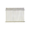 antique wrought iron railings with spearheads
