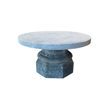 blue stone round table