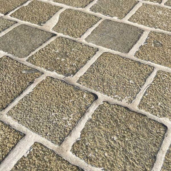 beige natural stone pavers