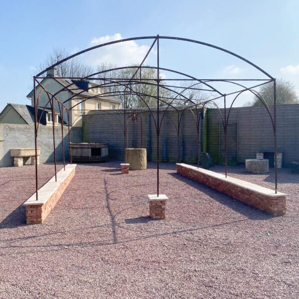 wrought iron structure gazebo